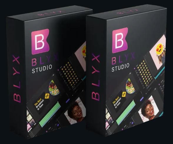 Feature image for Blyx Studio Review 2025 showing AI-powered design concept with digital visuals and futuristic creative tools.