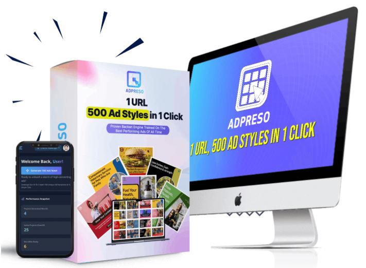 AdPreso AI Review – 1 URL Creates 500 Ad Styles in One Click