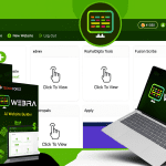 Webira Review – AI website builder dashboard and product packaging preview