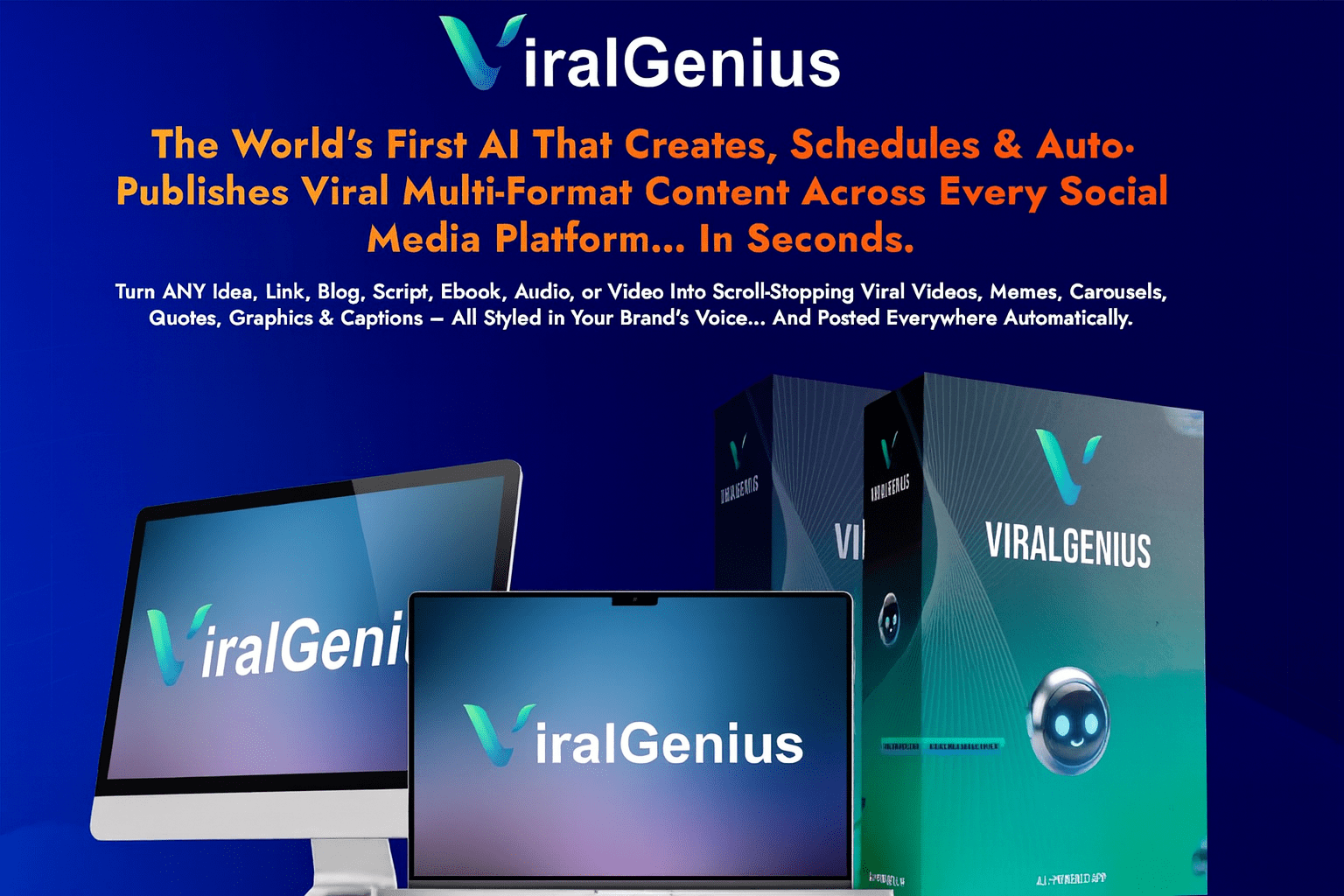 ViralGenius Review AI social media automation tool feature image