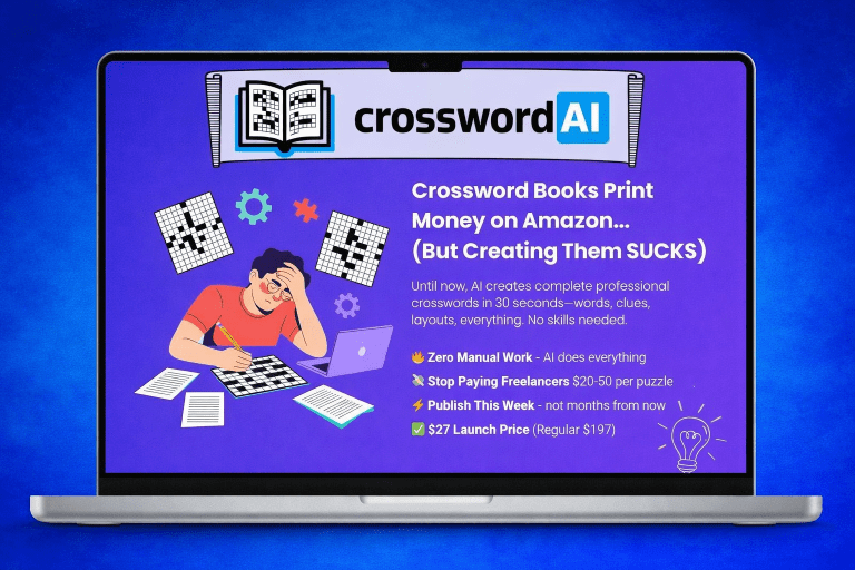 CrosswordAI Review showing AI-powered crossword puzzle software interface