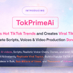 TokPrimeAI Review – AI tool that finds TikTok trends and creates viral TikTok videos
