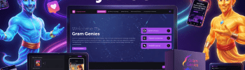 GramGenies Review 2026 dashboard preview showing AI Instagram growth tool, Reels generator and DM automation features