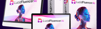 LucidFluencerAI Review 2026 featured image showing AI influencer software dashboard and product box mockups