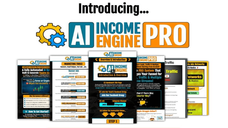 AI Income Engine PRO Review dashboard and marketing automation system overview