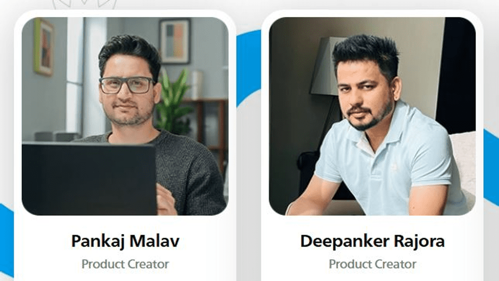 HookedAI Review creators Pankaj Malav and Deepanker Rajora founders AI marketing software