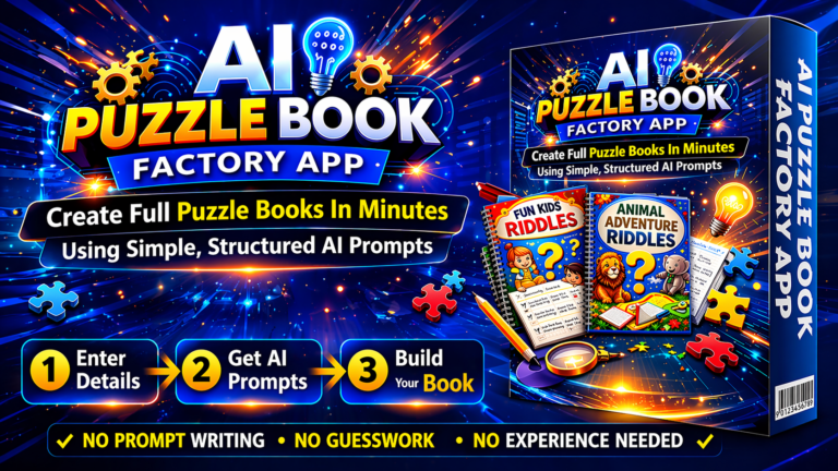 AI Puzzle Book Factory App Review – AI tool for creating puzzle books for KDP publishing