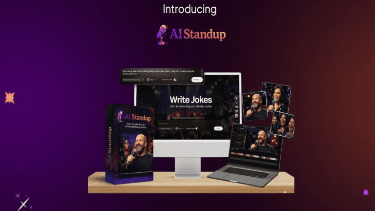 AI Standup Review 2026 AI comedy video generator dashboard and features preview