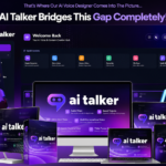 AI Talker Review 2026 dashboard showing AI voice generator interface and features