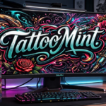TattooMint Review 2026 AI tattoo generator dashboard with tattoo design artwork