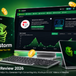 Adstorm Review 2026 AI Ad Creator dashboard with ad generation, mockup creation, and AI advertising tools