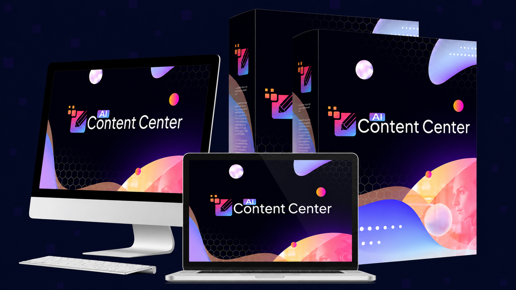 AI Content Center Review 2026 feature image showing AI content automation software dashboard and digital marketing tools