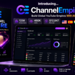ChannelEmpire Review 2026 dashboard showing AI YouTube Channel Builder, Faceless YouTube Automation and Multi Language YouTube Channels