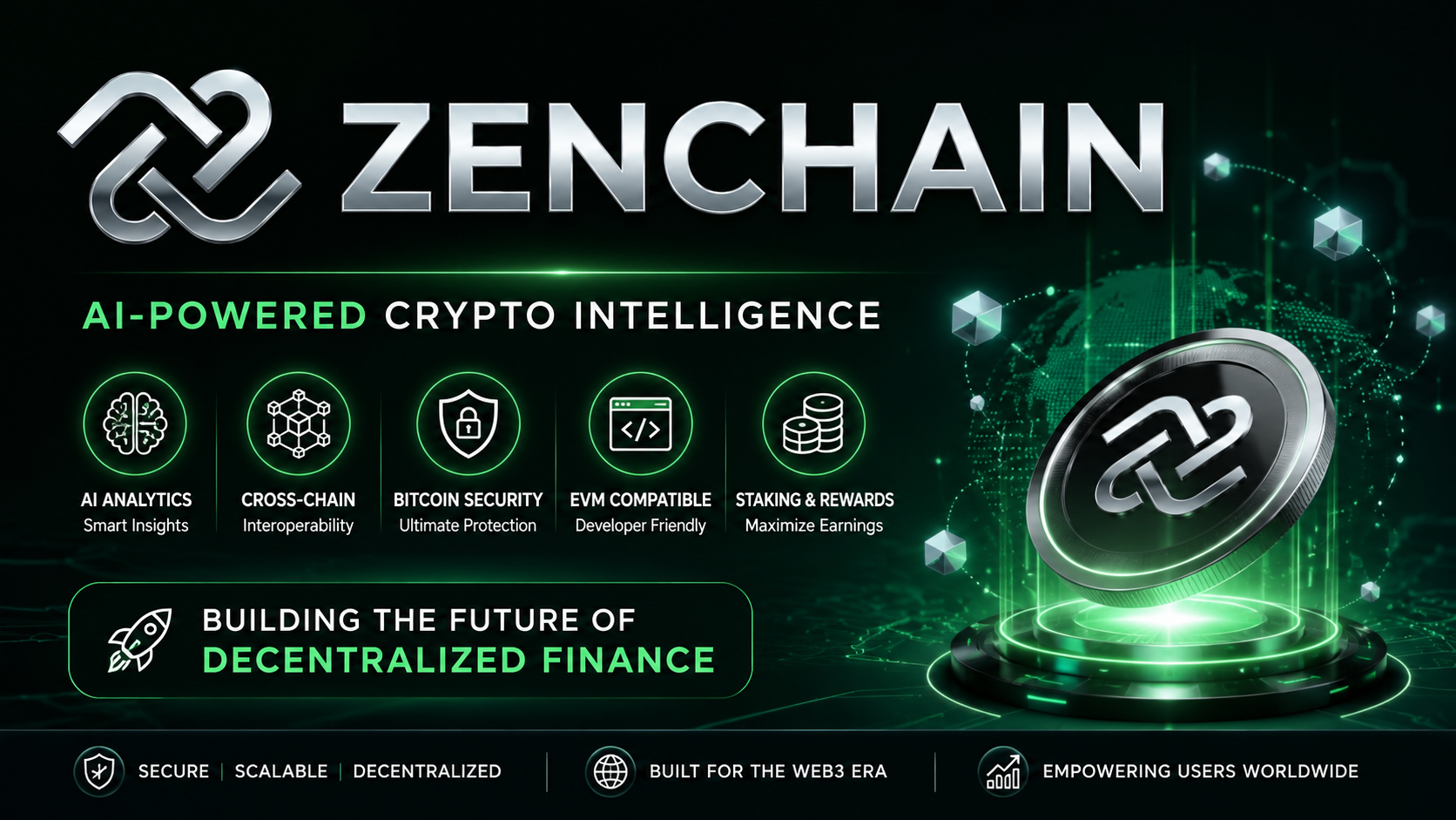 ZenChain Review 2026 feature image showing AI-powered crypto analytics blockchain platform