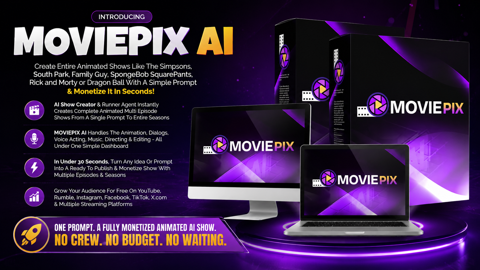 MoviePix AI Review 2026 – AI animated show creator software for generating complete animated series, videos, voiceovers, and content from a single prompt