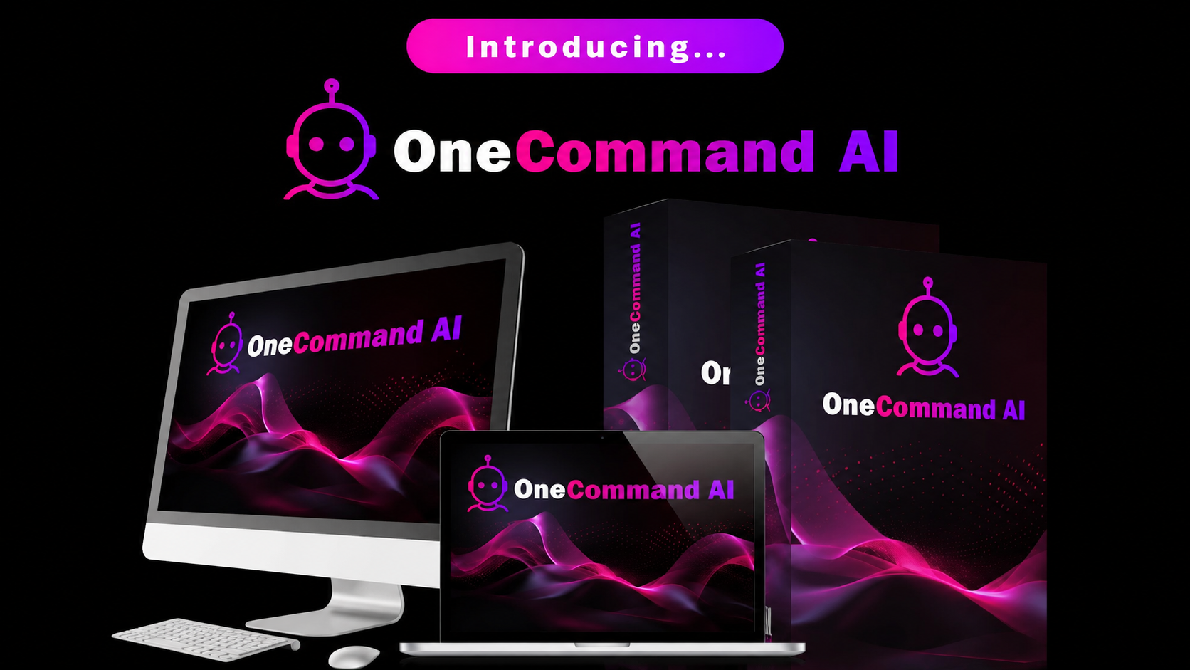 OneCommand AI Review 2026 featured image showing AI Business Operating System dashboard and software package