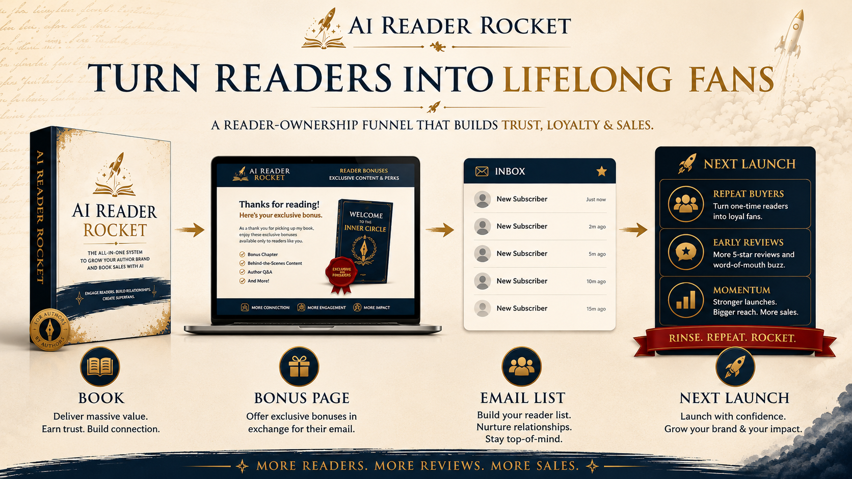 AI Reader Rocket Product Funnel
