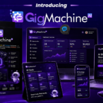 GigMachine AI Review 2026 feature image showcasing AI freelancing software dashboard, automation tools, and Fiverr Upwork workflow
