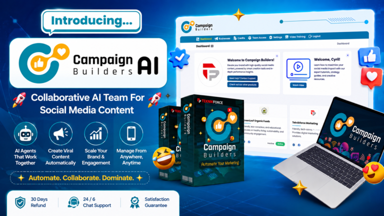 CampaignBuilders Review 2026 AI marketing platform dashboard and autonomous AI marketing team