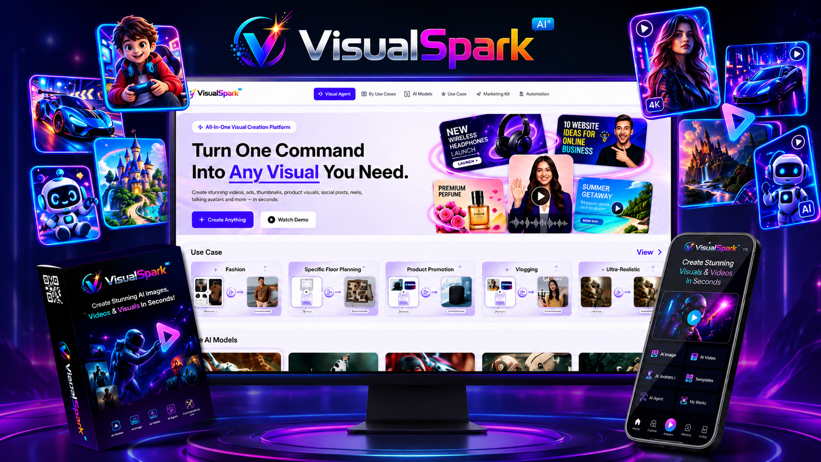 VisualSpark AI Review 2026 featuring AI image, video and visual creation tools