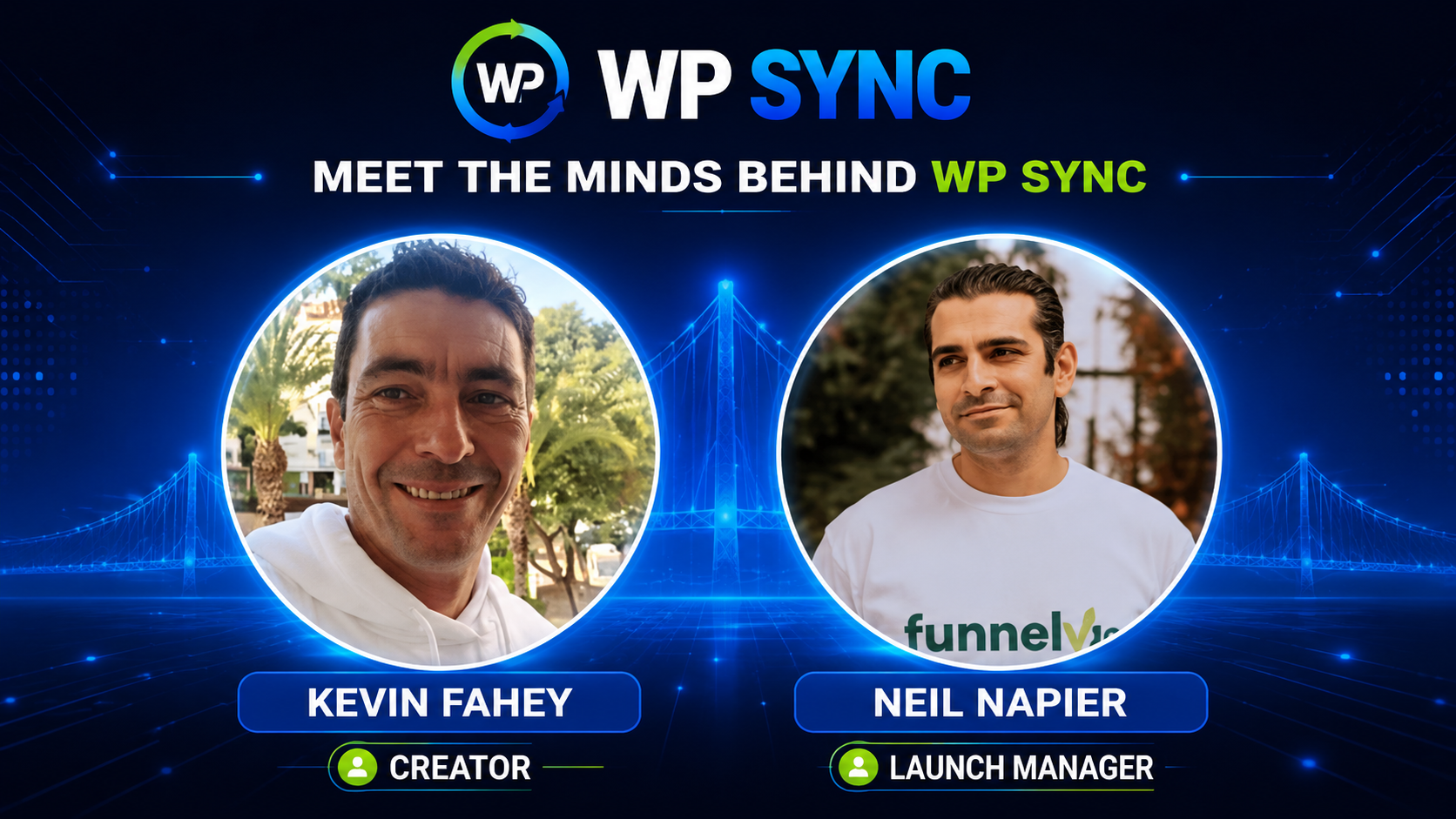 WP Sync Review 2026 featuring Kevin Fahey and Neil Napier