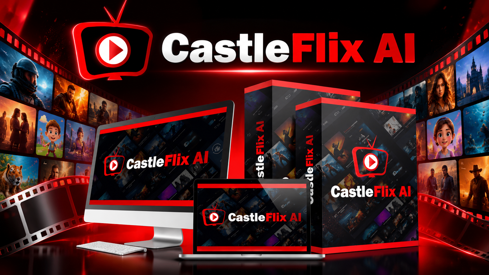 CastleFlix AI Review 2026 feature image showing AI OTT platform builder