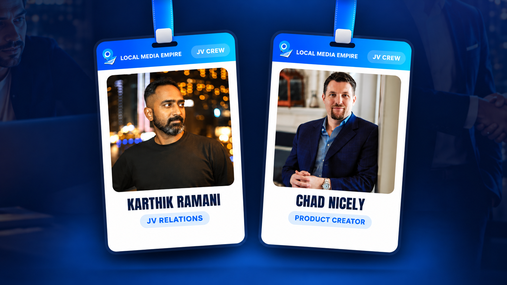 Local Media Empire Review 2026 product creators Karthik Ramani and Chad Nicely
