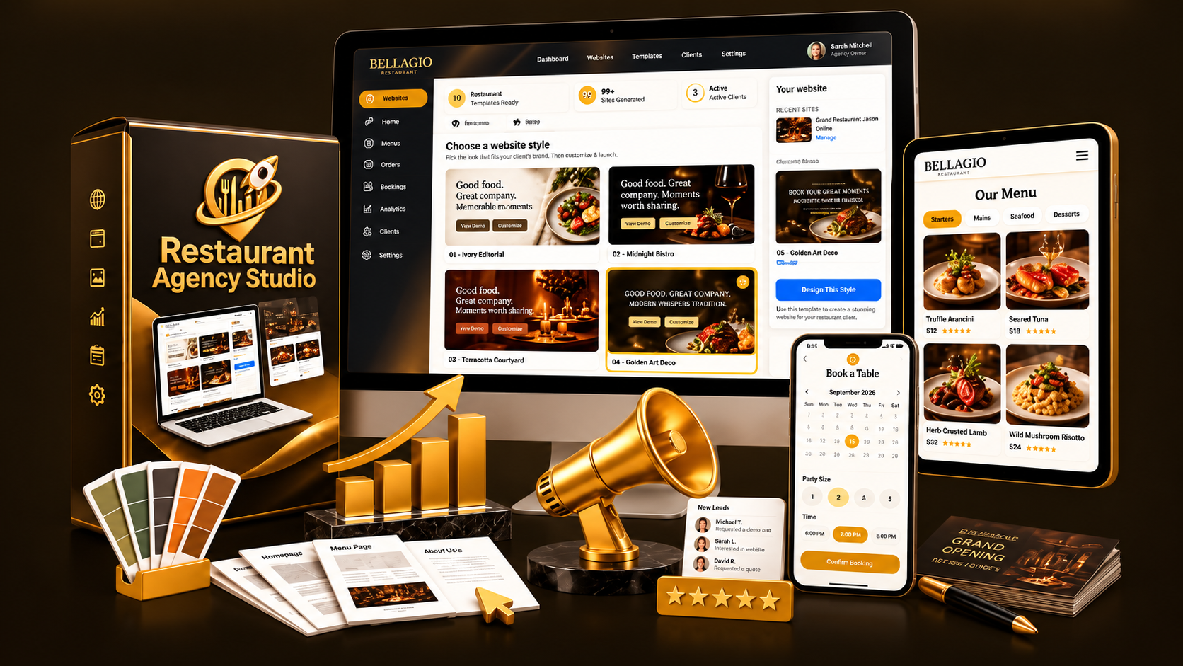 Restaurant Agency Studio Review 2026 pricing and funnel