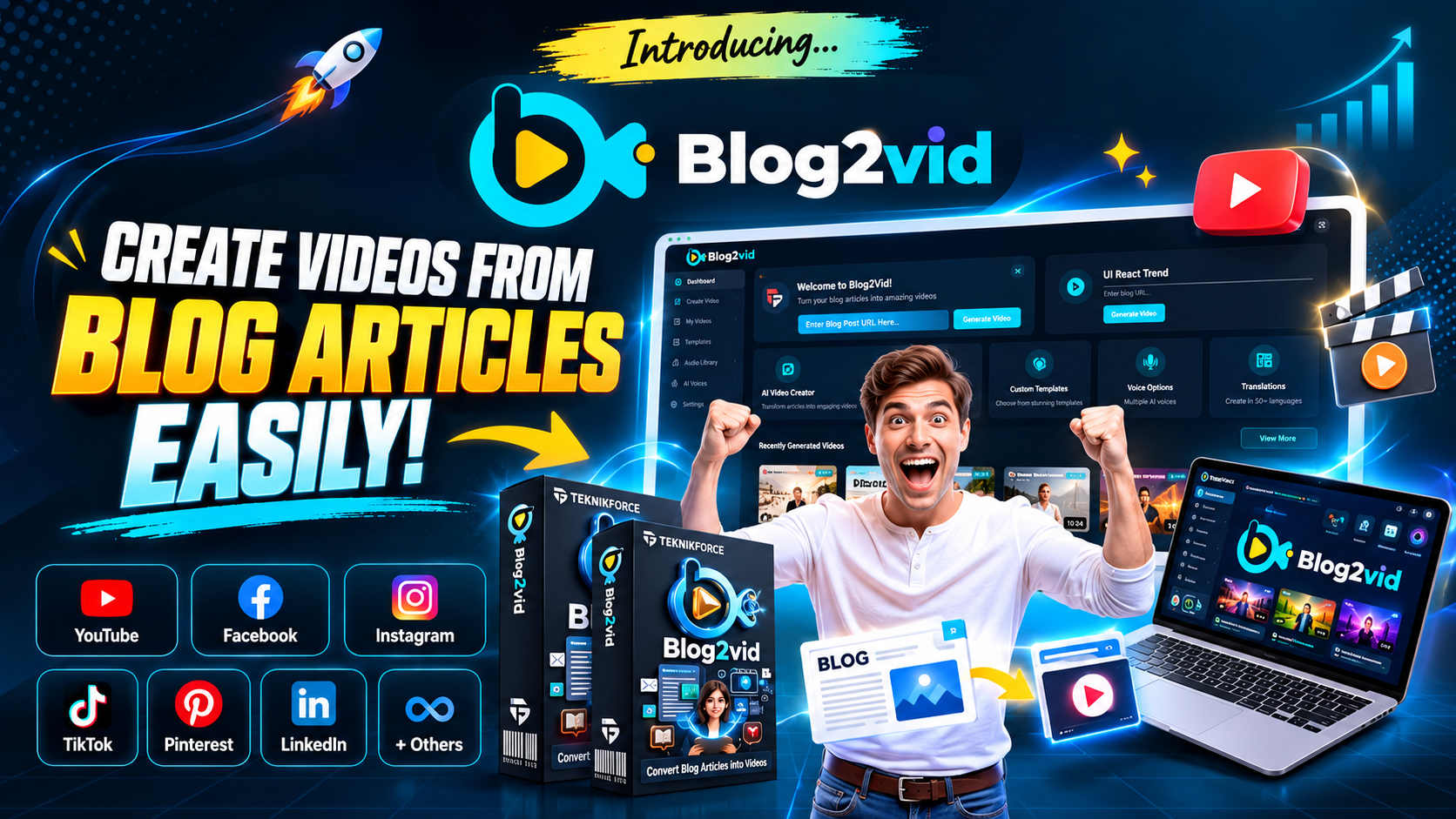 Blog2Vid Review 2026 - AI blog to video creation platform